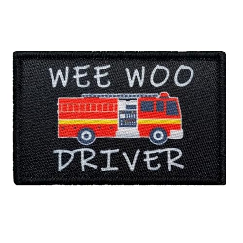 Krankenwagen Feuerwehrauto Fahrer Patches Klett Taktisch Moral Aufkleber Applikationen für DIY Kleidung Taschen Rucksack Uniform Weste (0496) von Viusneun