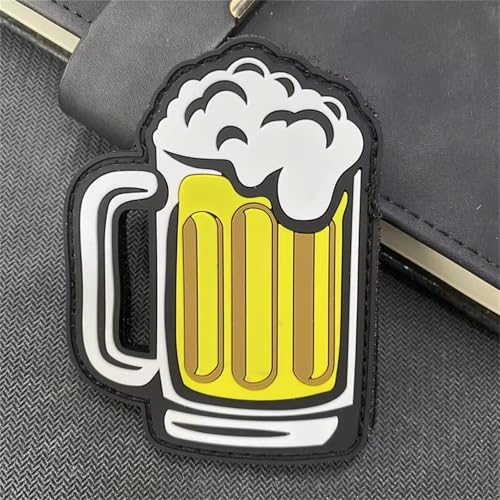 PVC Bier Patches Klett Lustig Rubber Aufnäher patch Morale Tactical Hook Patch Applikation für alle Stoffe für Bierliebhaber von Viusneun