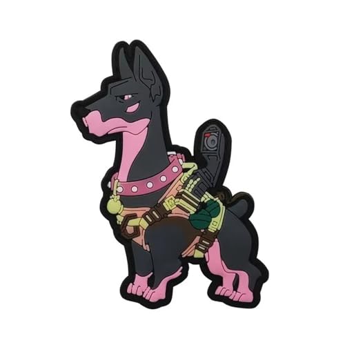 PVC Klett Patch Dobermann Morale Tactical Military Bestickter Hook Patch Aufnäher Für DIY Taktische Kleidung Rucksack Baseballkappe Uniform Hundeweste (2) von Viusneun