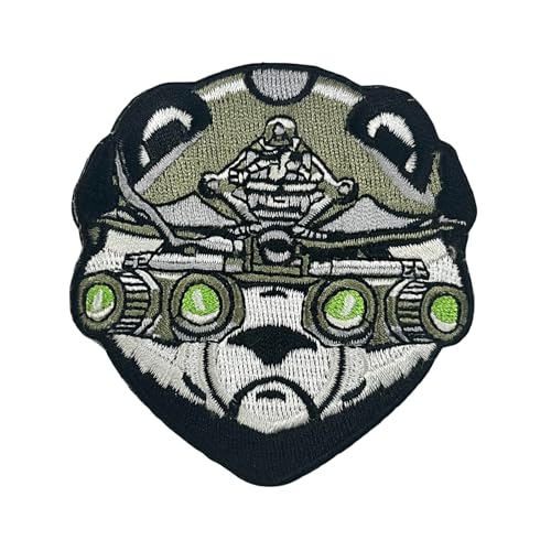 Patch Klett Panda Fernglas Taktische Patch, Aufnäher mit Klettverschluss Airsoft Patch für Klettbänder Jacke Rucksäcke Taktische Kleidung Taschen Abzeichen von Viusneun