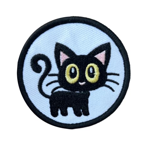 Patches Klett, Katze Patch Emblem Taktisch Moral Hook Loop Aufnäher für DIY Kleidung Rucksäcke Jacken Jeans von Viusneun