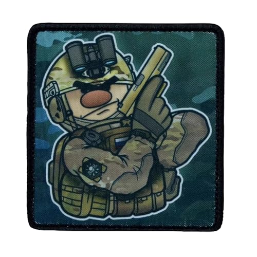 Patches Klett Maulwurf Soldat Lustig Patches Klett MilitäR Taktische Moral Aufnäher Für Taktische Kleidung Rucksack Baseballkappe Uniform von Viusneun