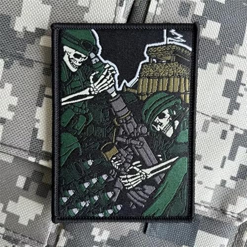 Patches Klett Militär Patch Skelett Soldat Taktische Moral Aufnäher Patches für DIY Rucksäcke Taktische Kleidung Aufkleber Abzeichen von Viusneun