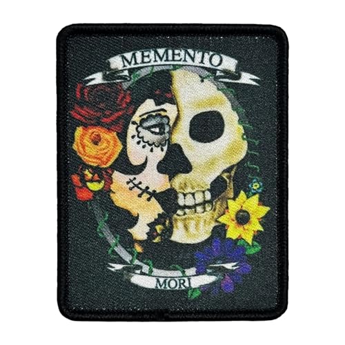 Patches Klett Schädel Blume Hook Loop Aufnäher MilitäR Taktisch Moral Applikation für Kleidung Rucksack Uniform Weste Jacken von Viusneun