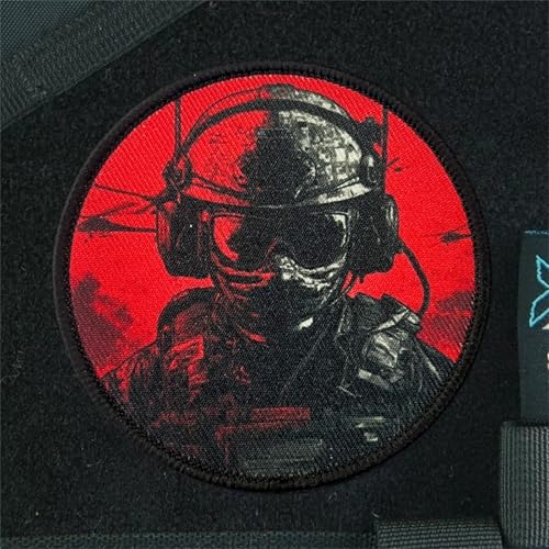 Patches Klett Skelett-Soldat MilitäR Patches Tactical Moral Hook and Loop Applique for DIY Taktisch Kleidung Rucksäcke Gear Hat Backpack Jackets von Viusneun