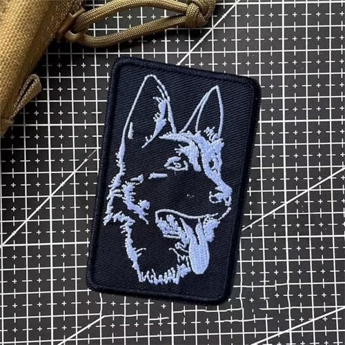 Patches Klett Stickerei Klett Patch Lustiger Hund Moral Emblem Aufnäher mit Klettverschluss Patch für Rucksäcke, Hut, Jacke, Kleidung von Viusneun