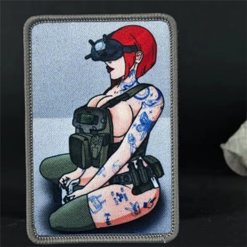 Sexy Schönheit Patch Aufnäher Klett Patches Military Moral Taktischer Abzeichen Hook Patch für DIY Uniform, Rucksäcke, taktische Westen, Militäruniformen von Viusneun