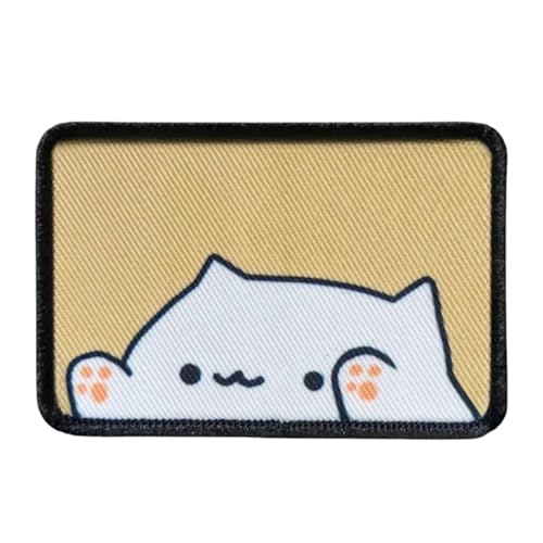 "TELL YOUR CAT I SAID PSPSPSPS" Klett Patch Cat Patches Klett Lustig Tier Drucken Moral Militär Patches Für Taktische Kleidung Rucksack Baseballkappe Uniform (0538) von Viusneun