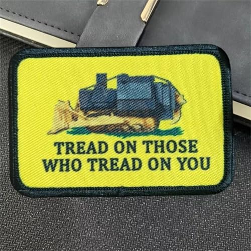 "TREAD ON THOSE WHO TREAD ON YOU" Klett Patch Militär Patch Klett Patches Aufnäher Patches Tactical Morale Hook Loop Patches for Tactical Gear Hat Backpack Jackets von Viusneun