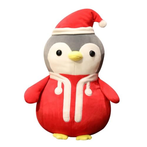 Viusneun Kuscheltier, Pinguin Plüschtier mit Hut Weihnachten Kreative Plüschtiere Süße Pinguin Stofftier zum Kuscheln & Spielen für Weihnachts Geschenk (35 cm,Weihnachtstag) von Viusneun