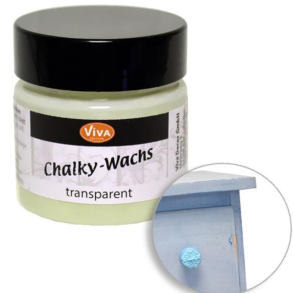 Chalky-Wachs, 50ml, transparent, als Finish od. f.leichten Chalky-Look von Viva Decor GmbH