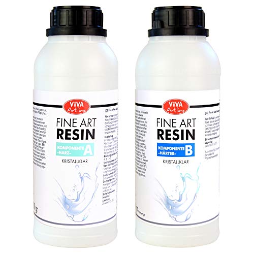 Fine Art Resin (1.5 kg) UV beständiges Epoxidharz. Ideal für Schmuckherstellung & Modellbau von Viva Decor