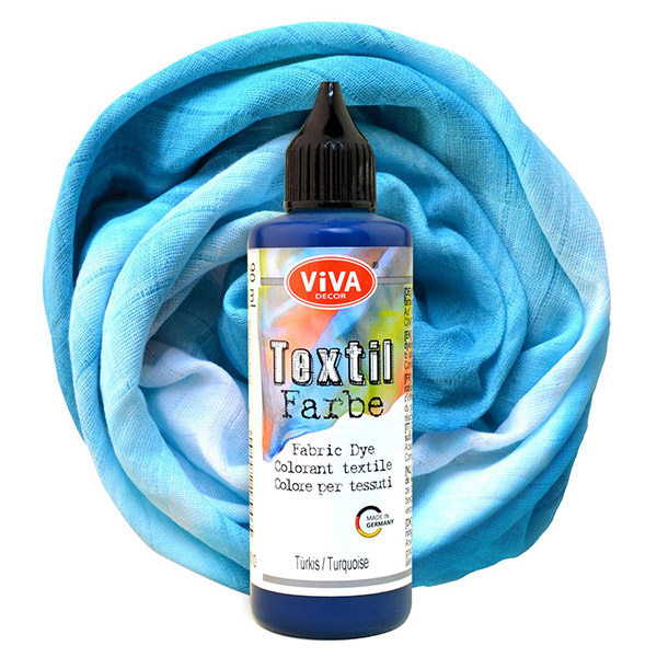 Stoffmalfarbe, verschiedene Farben, 90ml, für Natur- und Synthetikstoffe von Viva Decor