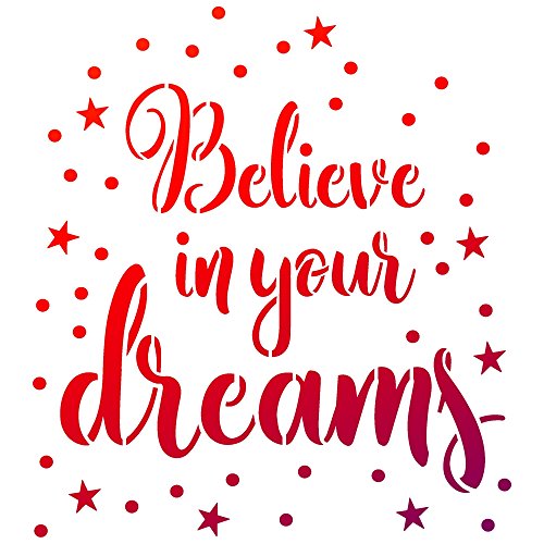 Universal-Schablone A4 Believe in your dreams von Viva Decor