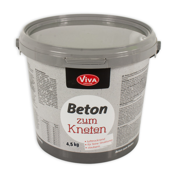 Viva Decor Beton zum Kneten, 4,5kg im Eimer von Viva Decor