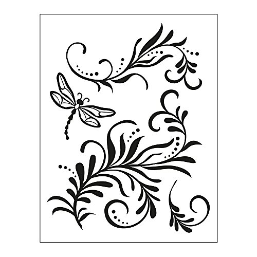 Viva Decor Clear-Stamps (Blumenranke) Silikon Stempel - Prägung Stempel - DIY Dekoration stanzen - Stempel Silikon - DIY Stamp - Stempel Prägung - Designed in Germany von Viva Decor