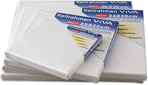 Viva Premium Leinwand auf Keilrahmen 380 Gramm/m² Qualität (24 x 30 cm) von Viva