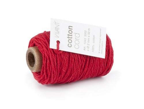 VIVANT Cotton cord 50mx2mm fine rot von Vivant