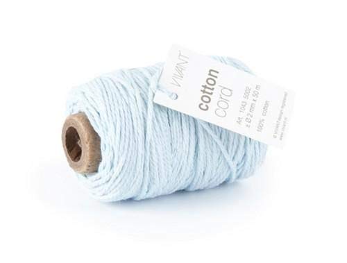 Vivant Cord Cotton fine light blue - 50MT 2MM von Vivant