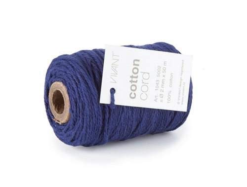 Vivant Cord Cotton fine royal blue - 50MT 2MM von Vivant