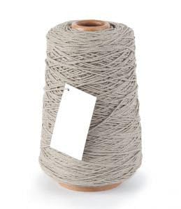 Vivant Kordel Cotton Cord 500m x 2mm, Naturliches Baumwollgarn Baumwollschnur Baumwollseil Kordel-Strickarbeiten Kettgarn Baumwollkordel DIY Handwerk Basteln Wandbehang Traumfänger Pflanzenhänger grau von Vivant