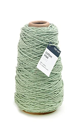 Vivant Kordel Cotton Irisé Cord 150m x 3mm. Baumwolle mit Irisierend Akzente Bastelschnur Dekoration DIY Kunstgewerbe und Deko Ideal zum Handarbeiten, Geschenke Weihnachten fine grün von Vivant