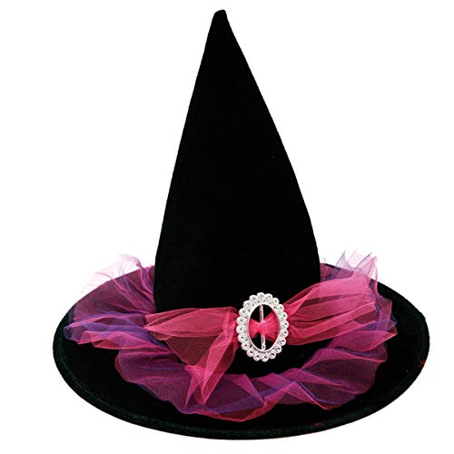 viving Kostüme viving costumes202430 Pink Petticoat Hexe Hat (58 cm, One Size) von Viving Costumes