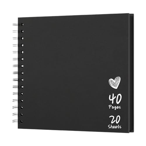 Vjeybv Scrapbooking-Alben – College-Fotoalbum, 17,8 x 17,8 cm, Album für Familienhochzeit, 40 Seiten, Scrapbook-Bilder, Hardcover-Fotoalben aus Kraftpapier von Vjeybv