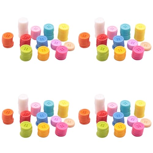 Vklopdsh DIY Farbe Zufaellig Lot Von 400 Craft Sewing Buttons Fuer Kinder DIY Spielzeug, Kunststoff, Zufaellige Farbe, 20mm von Vklopdsh