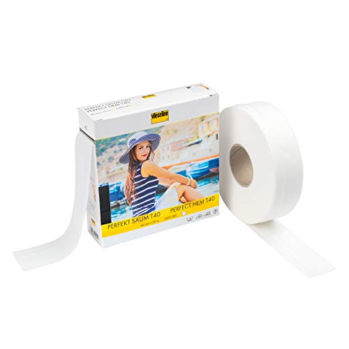 Vlieseline Perfekt-Saum GP 4cm x 50m, 100% PES, Weiß, 4 cm x 50 m von Vlieseline