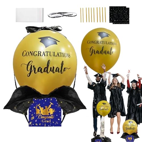 Vllold Ballon-Geldzugbox, lustiger Geldhalter, Abschlussdekoration, Requisiten für High School, College, Seniorenklasse von Vllold