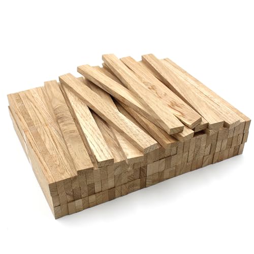 40x Holzleiste 22x8x160mm Eiche lose Bastelklötzchen zum Basteln Bastelstäbe (Eiche 16x8x250mm) von VmG-Store