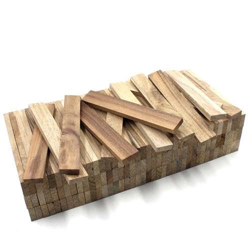 70x Holzleiste 22x10x200mm Nussbaum lose Bastelklötzchen zum Basteln Bastelstäbe (Nussbaum 22x10x200) von VmG-Store