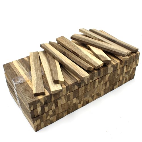 80x Holzleiste 22x8x160mm Eiche lose Bastelklötzchen zum Basteln Bastelstäbe (Räuchereiche 22x8mm) von VmG-Store