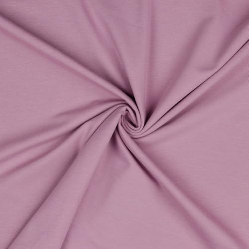 Jerseystoff Uni Meterware Tex Standard 100 zertifiziert 69 Farben zur Auswahl Uni + Meliert (044 I Lavendel, 100 x 150cm) von VmG-Store