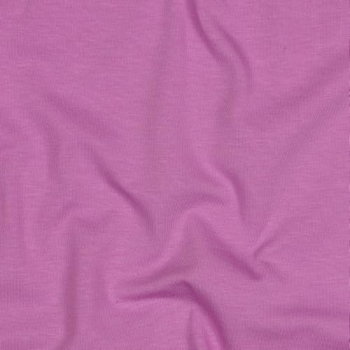 Jerseystoff Uni Meterware Tex Standard 100 zertifiziert 69 Farben zur Auswahl Uni + Meliert (082 I Light Violet, 100 x 150cm) von VmG-Store