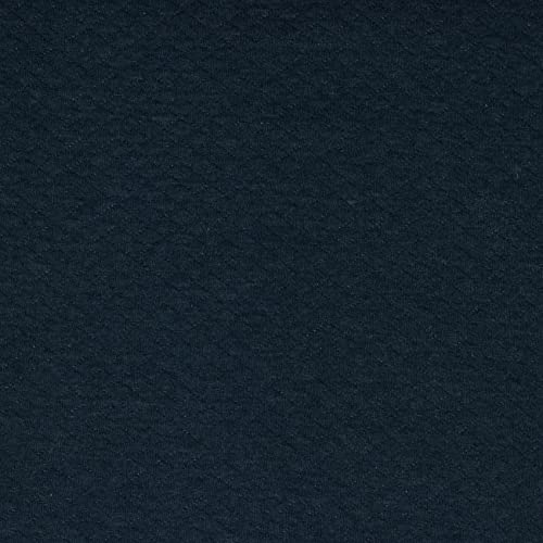 VmG-Store Rauten Jersey Steppstoff Optik Meterware zum Nähen Baumwolljersey Kinderkleidung (011 I Navy Meliert (Meterware)) von VmG-Store