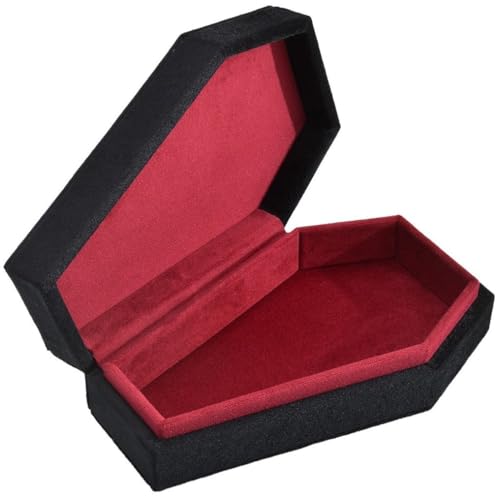 Vobumix Sarg Schmuckschatulle Flip Schmuck Aufbewahrungsbox Ring Halskette Organizer Box Vintage Schmuckkästchen Uhrenbox Für Frauen von Vobumix