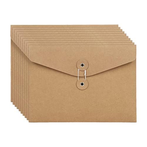 Vocdikficy 10 Stück Kraft-Umschlag-Aktenordner im A5-Briefformat, Dokumenten-Organizer für Büro und Schule, Vocdikficy 10 Stück Kraft-Umschlag-Aktenordner im A5-Briefformat, Dokumenten-Organizer für Büro und Schule, von Vocdikficy