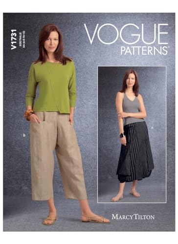 Vogue Misses Skirt/Pants Patterns V1731EE Damenrock/Hose, weiß, EE (14-16-18-20) von Vogue Patterns