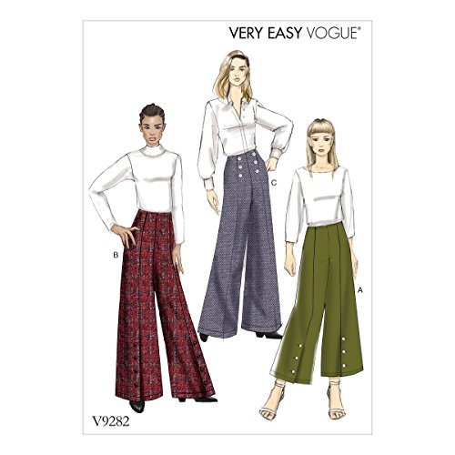 Vogue Patterns V9282OSZ Damenhose, Taschentuch, Mehrfarbig, 15 x 0.5 x 22 cm von Vogue Patterns