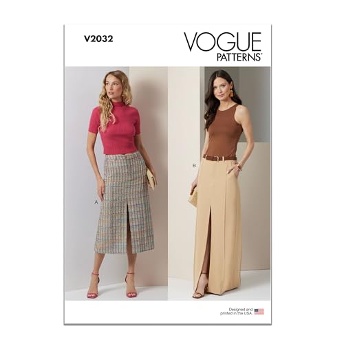 Vogue Paper Pattern V2032Y5 Damenrock in zwei Längen, Y5 (46-50-52-54) von Vogue