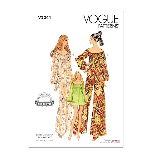 Vogue Paper Pattern V2041A Damen-Overall in zwei Längen A (S-M-L-XL) von Vogue