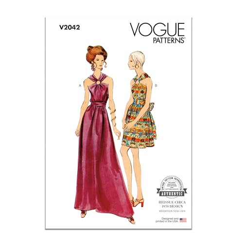 Vogue Paper Pattern V2042B5 Damenkleid in zwei Längen, B5 (36-38-40-42-44) von Vogue Patterns