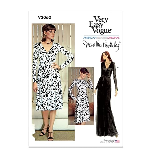 Vogue V2060B5 Schnittmuster-Paket für Damenkleid, Schnittmuster-Paket von Diane von Furstenberg, Design-Code V2060, Größen 36-38-40-44 von Vogue Patterns