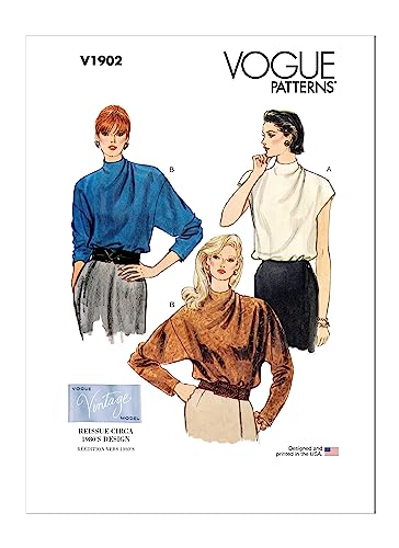 Vogue Patterns V1902F5 Damen-Oberteil/Weste F5 (16-18-20-22-24) von Vogue Patterns