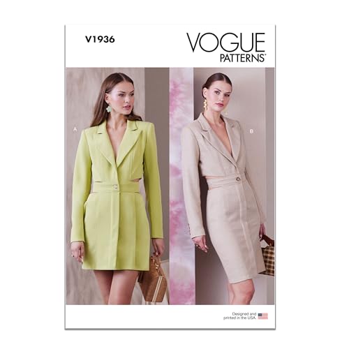 Vogue Patterns V1936A5 Damen Blazer Kleid A5 (34-36-36-38-40) von Vogue Patterns