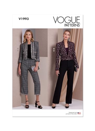 VOGUE PATTERNS V1993U5 Damenjacke und Hose, U5 (16-18-20-22-24) von Vogue Patterns