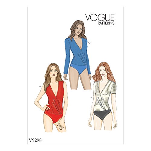 Vogue Patterns V9298A50 Top Damen-Body, Tissue, Grün, 6-8-10-12-14 von Vogue Patterns