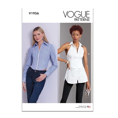 Vogue Schnittmuster-Paket für Damen, eng anliegende Oberteile, Design-Code V1956, Größen 44-46-50 von Vogue Patterns